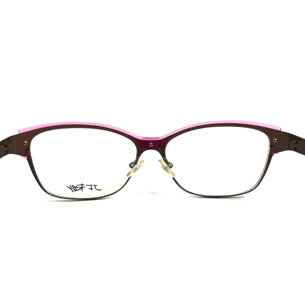 J.F. Rey Eyeglasses Frames JF2554 9085 Brown Pink Cat Eye Full Rim 54-15-136